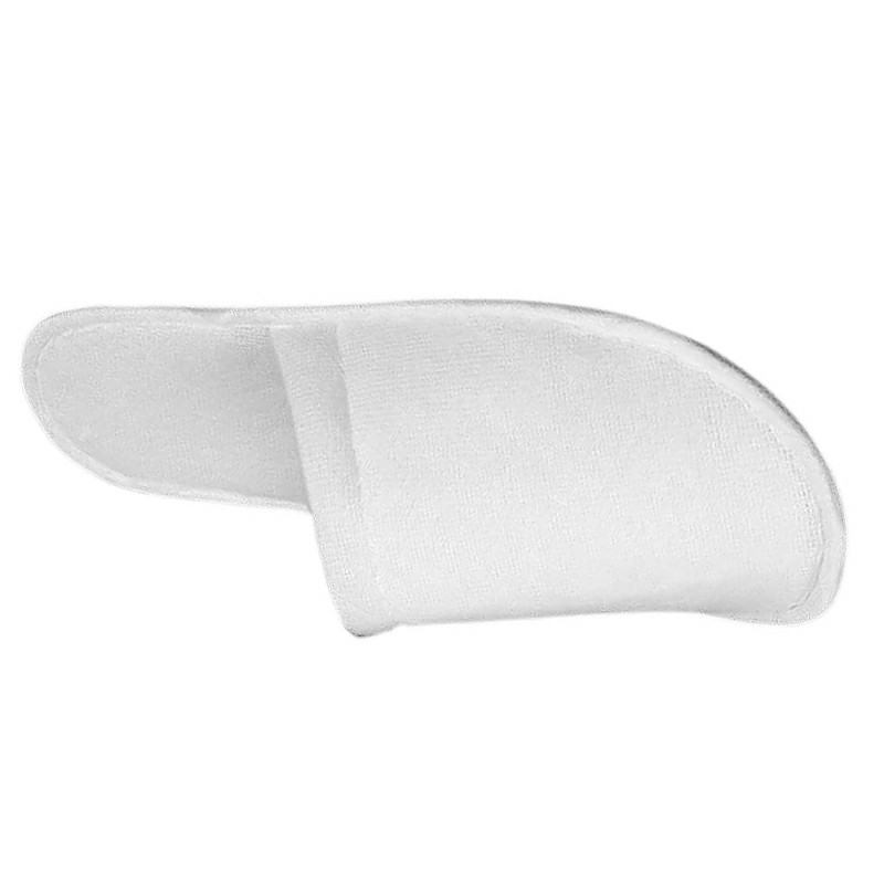 10 Pairs Slippers White Closed-Toe Spa Slippers Soft Towelling Hotel Guest Slippers