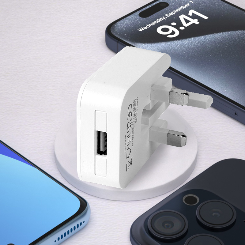 TH31-1U Foldable 18W QC3.0 USB-A Fast Charger Plug for Samsung iPhone Mobiles