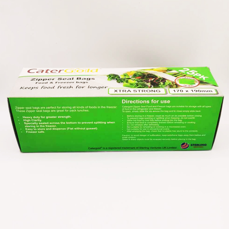 25 Pack Zipper Food Storage Bags Airtight Leakproof Freezer Pouches