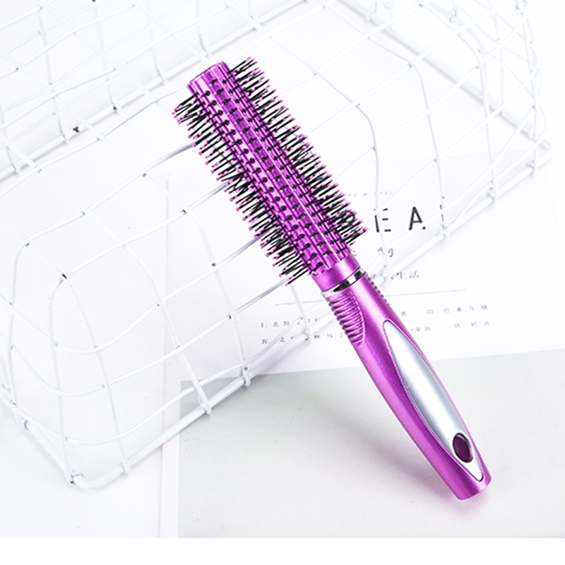 22cm Large Round Hair Brush Professional Nylon Bristle Curling Hair Brush