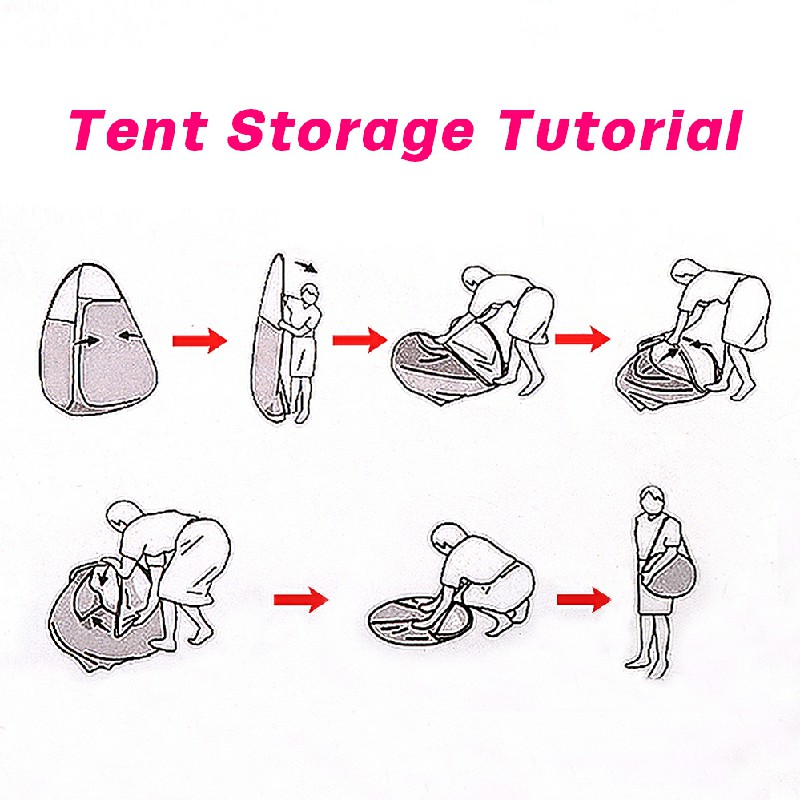 Pop-Up Outdoor Toilet Shower Changing Tent with Carry Bag for Camping and Travel Green