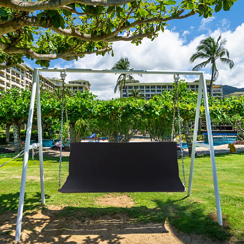 Replacement Canopy Cover for Swing Bench or Hammock Seat 113x47x47cm Black