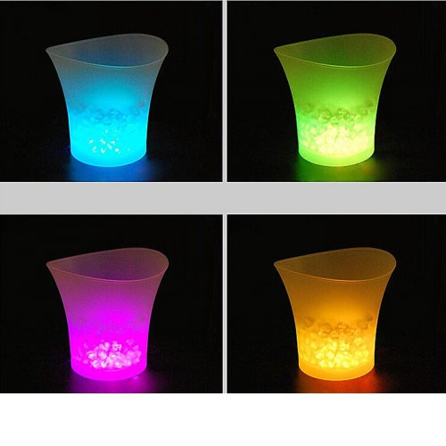 Ice Bucket Champagne Wine Drinks Cooler 5L with LED Colour Changing Gifts