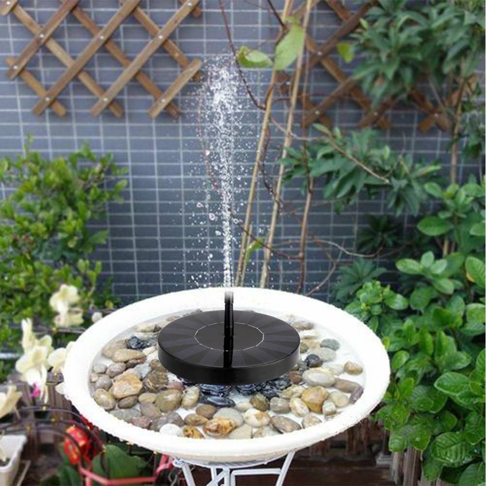 Solar Water Fountain Floating Pump Birdbath Home Pool Garden Decor Outdoor