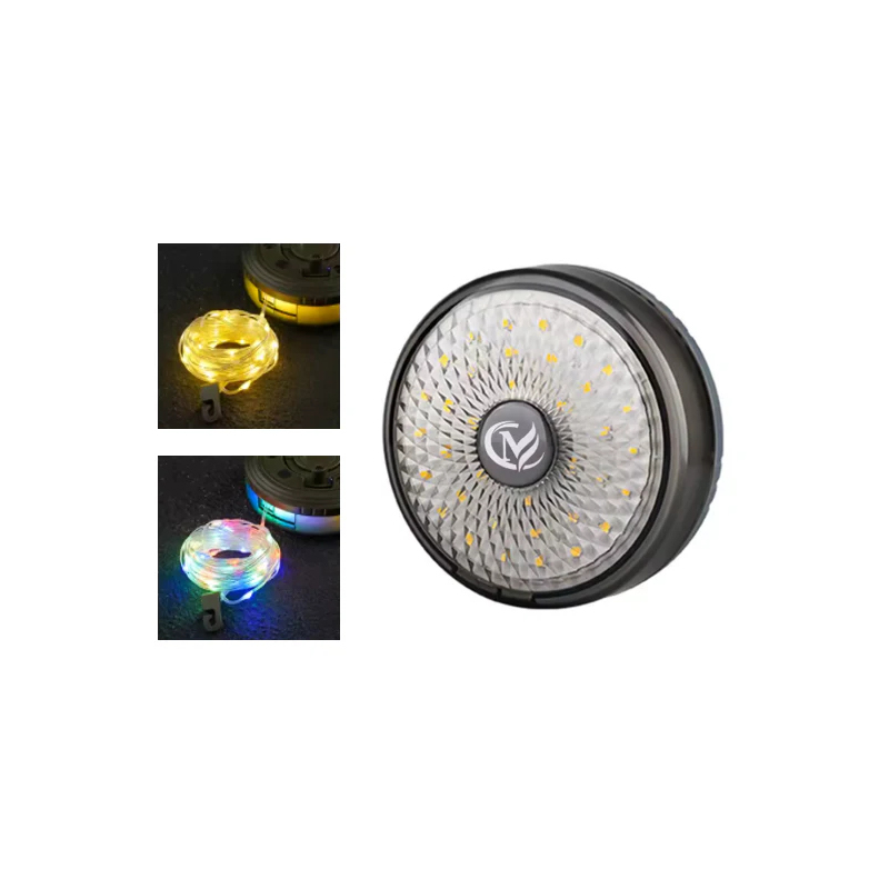 10m Retractable USB Camping Light Fairy String Light on Wind Up Roll