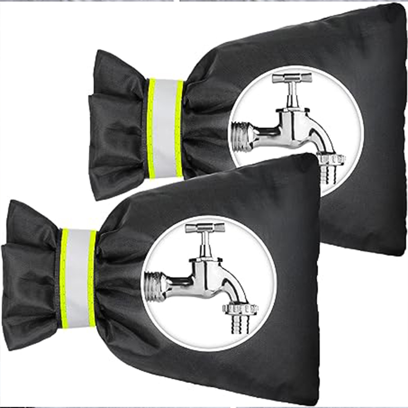 2PCS Tap Cover Tap Cosy Thickened Jacket Insulated Protector from Freezing for Winter