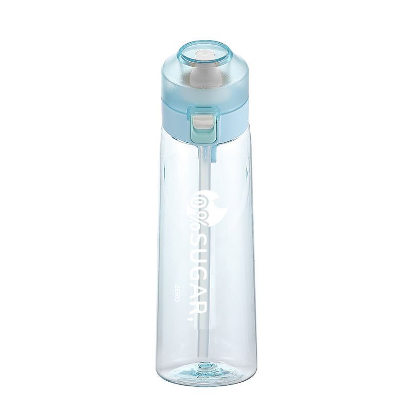 Air Water Bottle Taste Pod AIR Fruit Fragrance Flavored Water Bottle Gifts Blue