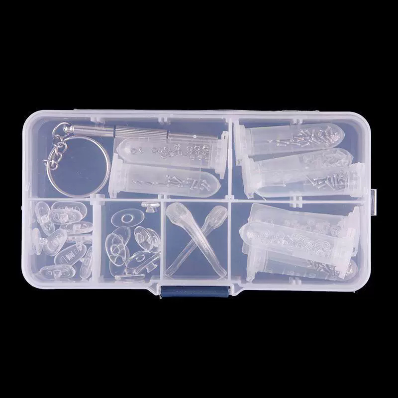 Repair Kit for Spectacle Glasses Eye Glass Screws Nuts Pads Optical