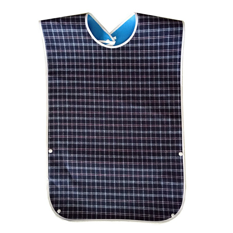 Mealtime Bib Clothing Protector Waterproof Large Apron Blue