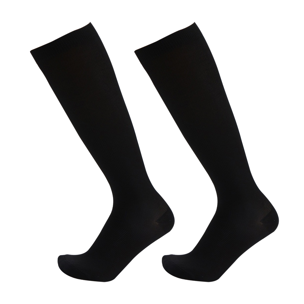 One Pair Anti-Fatigue Sport Compression Socks Varicose Vein Stocking Socks Black S/M Unisex