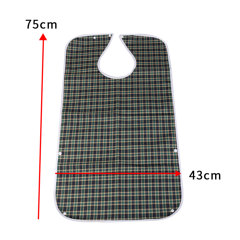 Mealtime Bib Clothing Protector Waterproof Large Apron Green