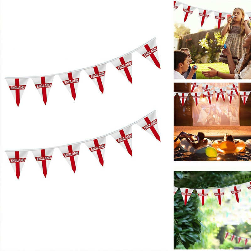 12M Bunting Banner Flags 30 Flags England World Cup Bunting Football