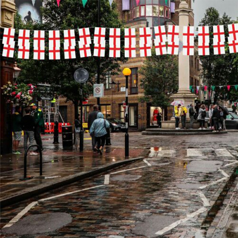 12M Bunting Banner Flags England World Cup Bunting Football 30 Flags