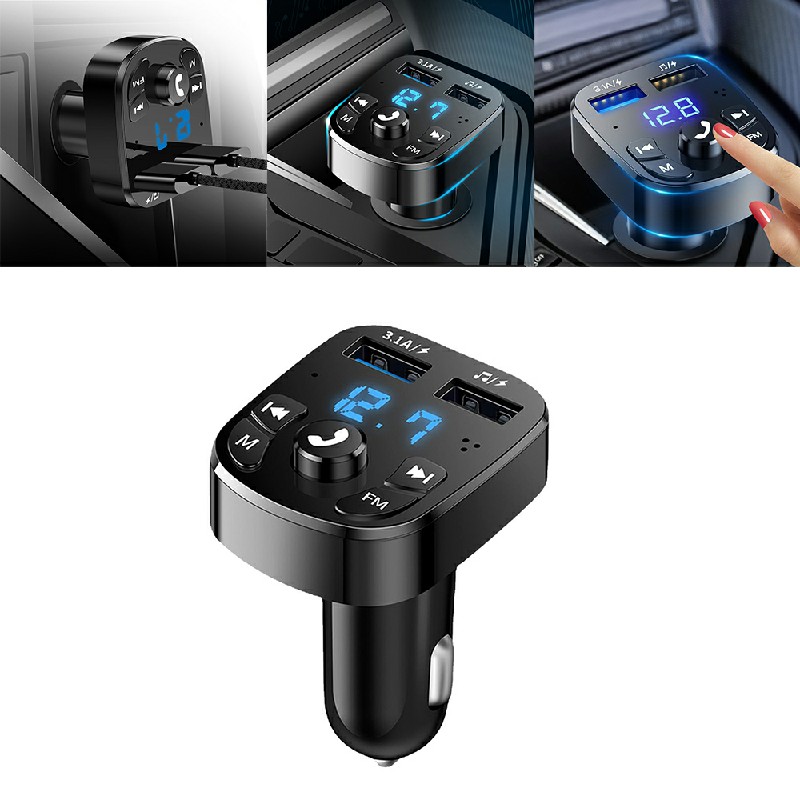 Car Wireless Bluetooth FM Transmitter USB Car Charger Adapter Gifts