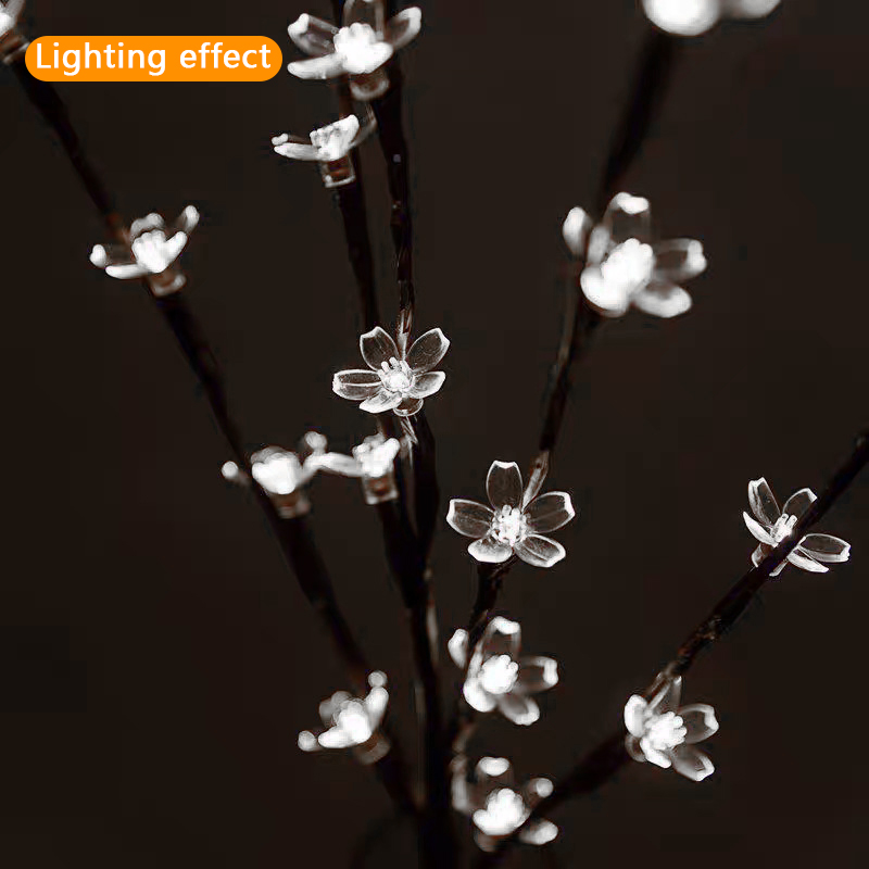 71cm Garden Solar Powered Petal Lights 36 LED Bright Lights White