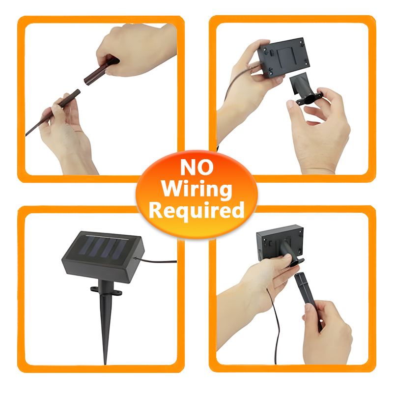 71cm Garden Solar Powered Petal Lights 36 LED Bright Lights White