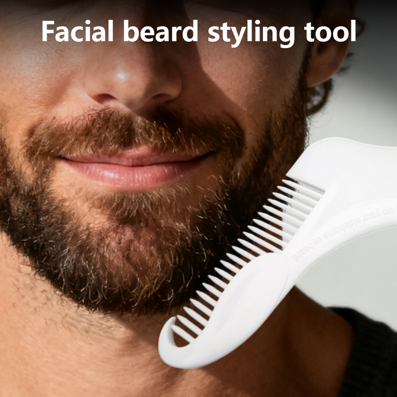 4PCS Plastic Barber Hair Beard Styling Clipper Guide Comb Random Colours 9.5 x 11.5cm