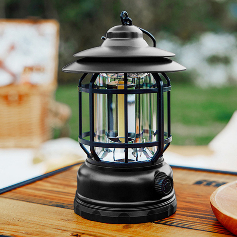 Battery Operated Camping Light Lantern Random Colours 16 x 11 cm