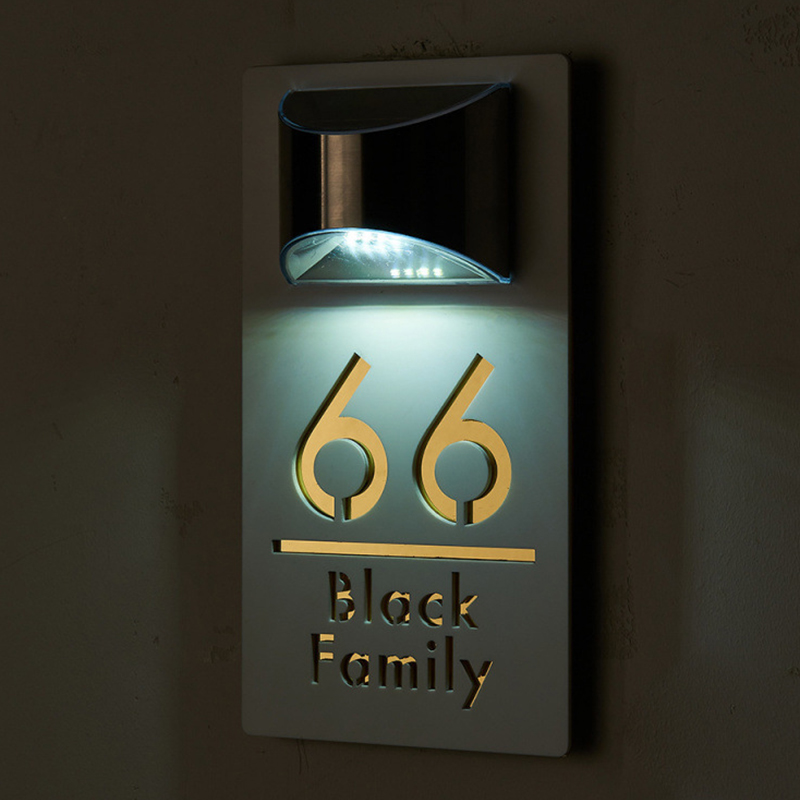 2pcs Garden Wall Light Solar Powered Wall Light 10 x 8 x 5 cm