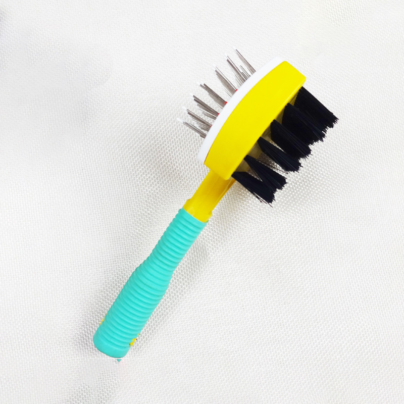 Double Sided Pet Grooming Brush for Massaging Cleaning