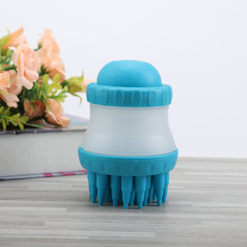 Dog Washer Pet Brush Cleaning Bath Massage Brush Random Colours