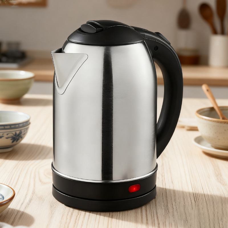 1.8L Stainless Steel Finish Cordless Electric Kettle Home Kitchen 1800W