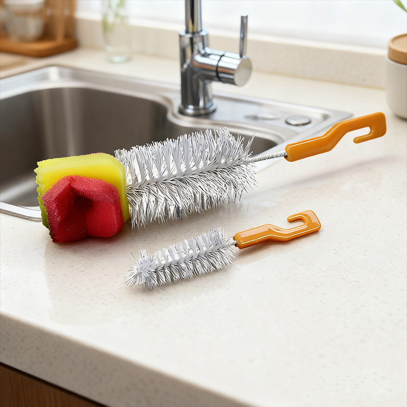 2PCS Bottle Cup Mug Cleaning Brush 25/13 cm Random Colours