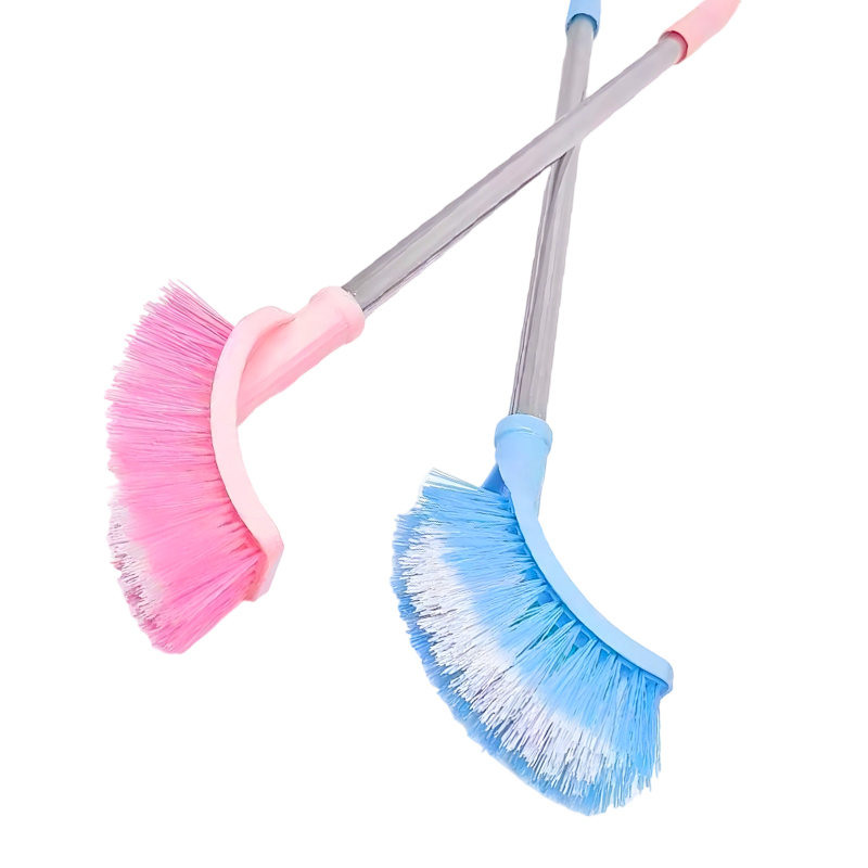 54cm Double Sided Toilet Brush Cleaning Scrubbing Brush Random Colours
