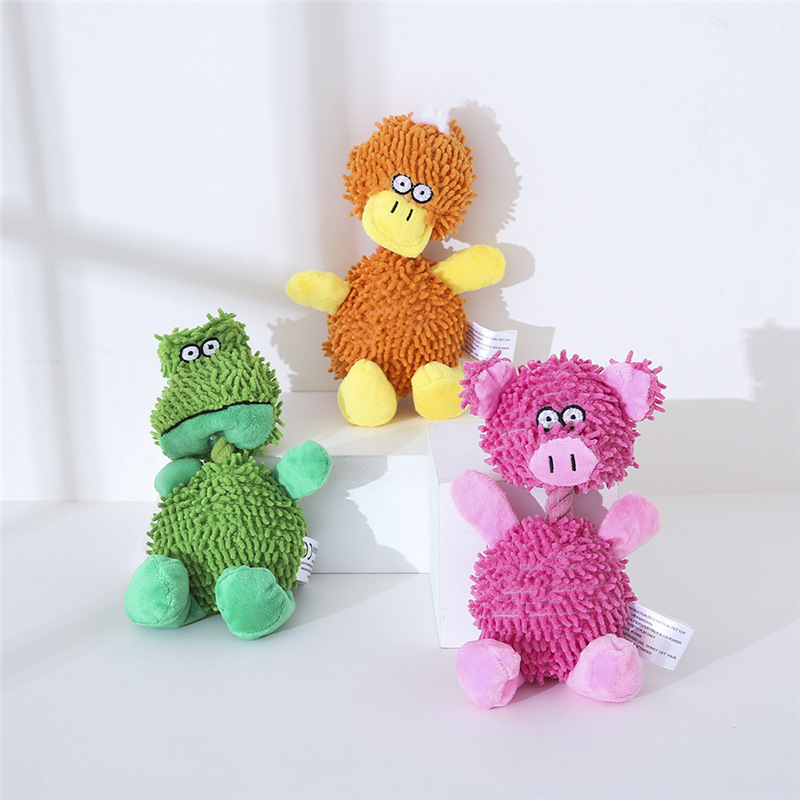 Pet Squeaky Soft Toy Random Designs Pets Dog Animal Design 20cm