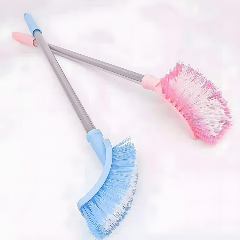 54cm Double Sided Toilet Brush Cleaning Scrubbing Brush Random Colours