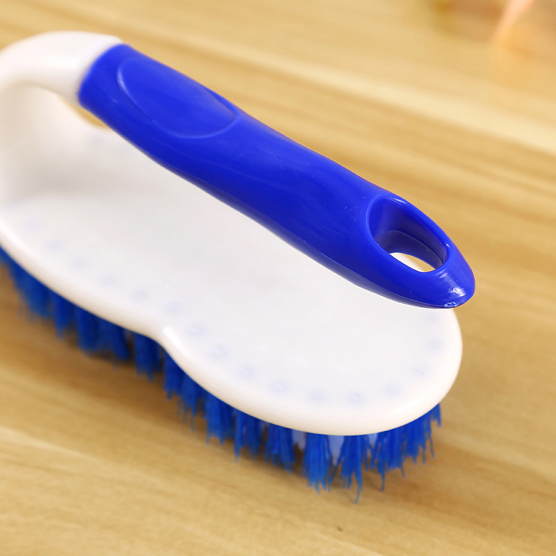 15cm Cleaning Scrubbing Brush with Handle Random Colours