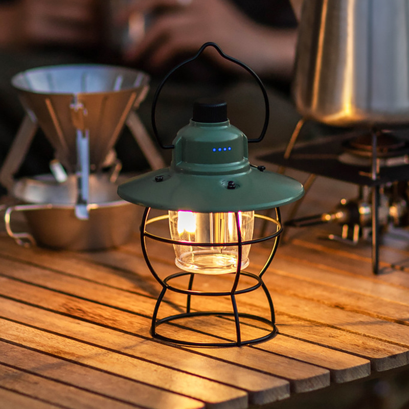 Rechargeable Camping Lantern with Power Bank 3 Light Modes Outdoor Lamp USB Type-C