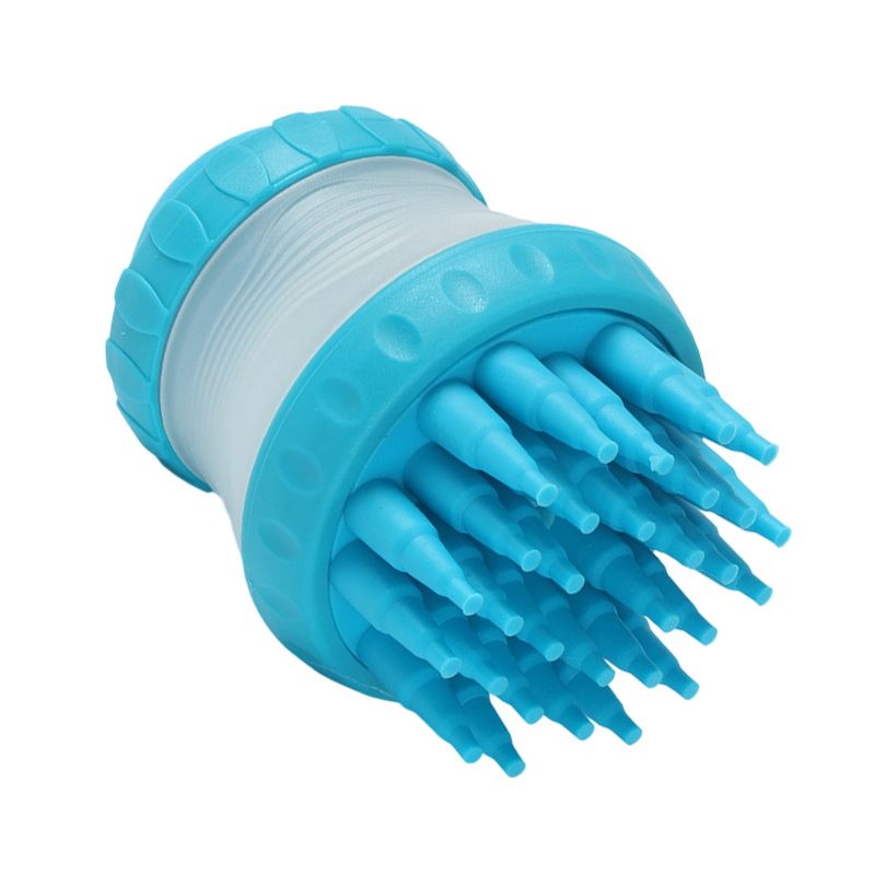 Dog Washer Pet Brush Cleaning Bath Massage Brush Random Colours
