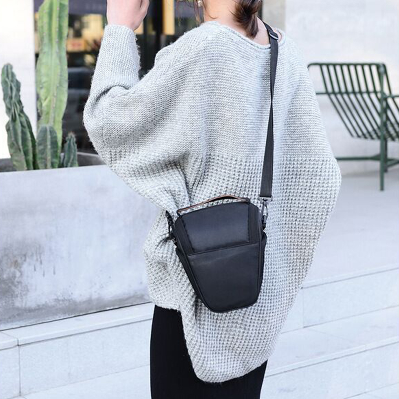 Triangle Nikon Canon DSLR SLR Camera Lens Shoulder Case Bag