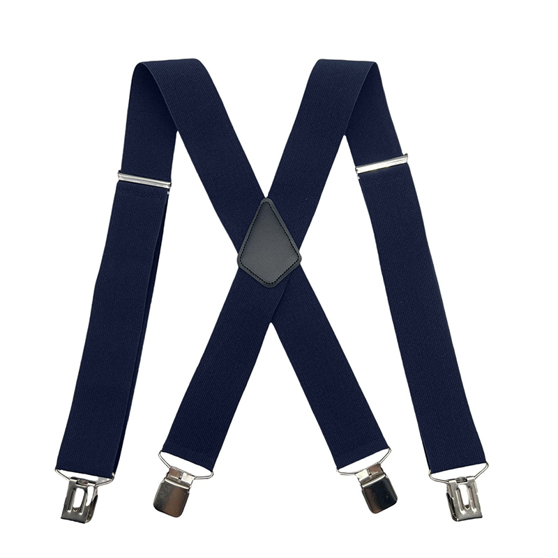Black Adjustable Trousers Heavy Duty Suspenders 25mm