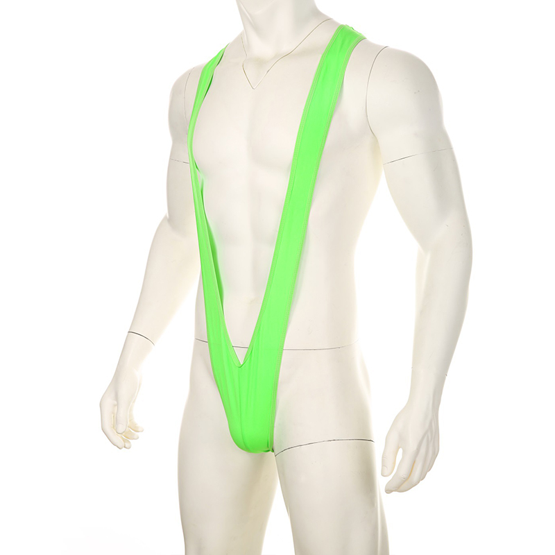 Bodysuit Conjoined Tight V-shaped Underwear Green