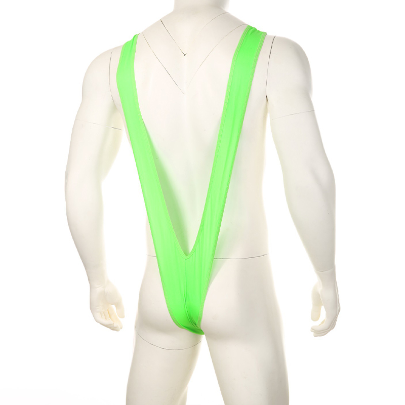 Bodysuit Conjoined Tight V-shaped Underwear Green