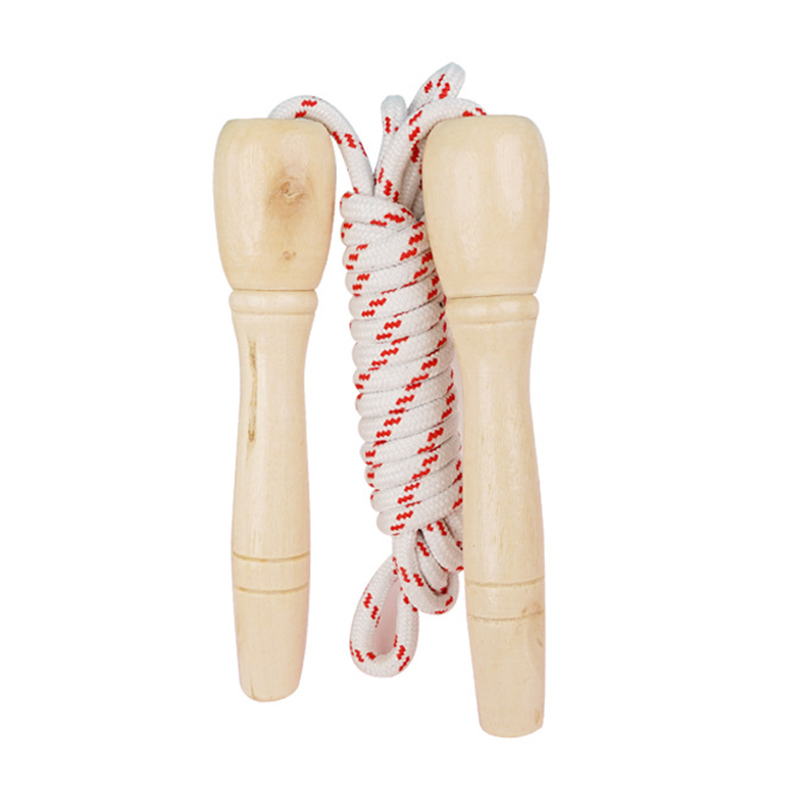 200cm Kids Fitness Skipping Rope with Wooden Handles Gifts Random Colour