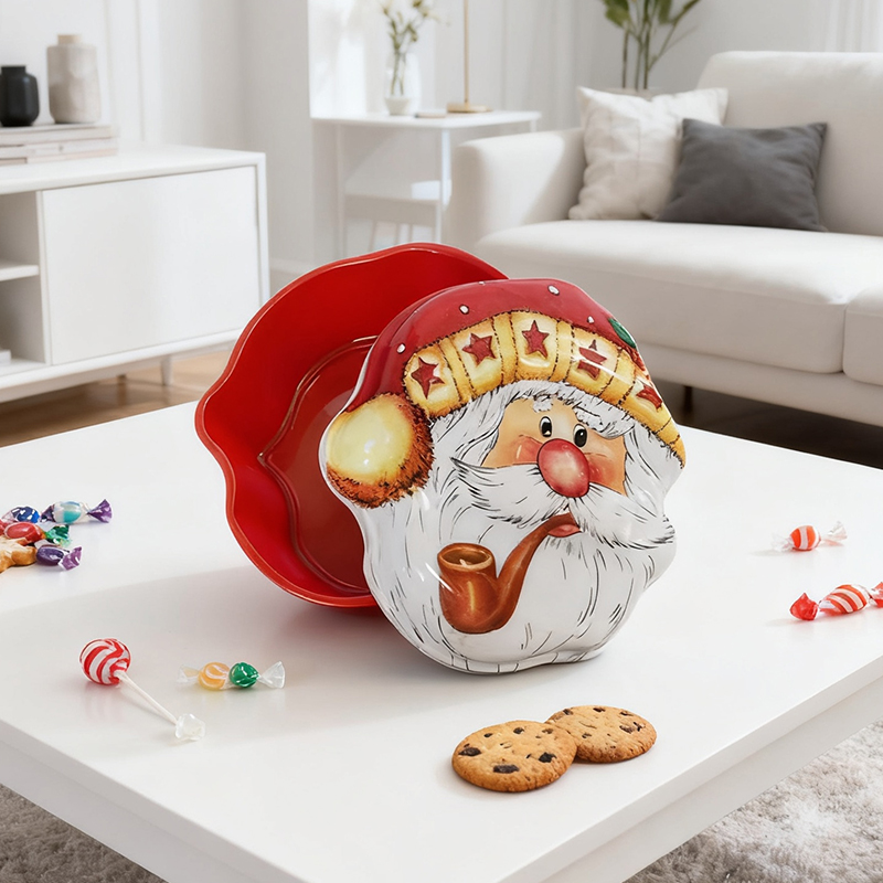 Plastic Christmas Santa Claus Cookie Jelly Mould Random Colour