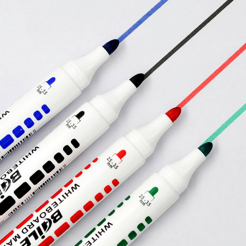 4PCS Dry Erase Whiteboard Markers Assorted Colours for School Office