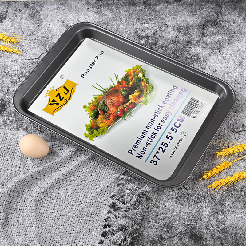 37cm x 25cm Non Stick Oven Baking Tray for Roasting Cooking Kitchen