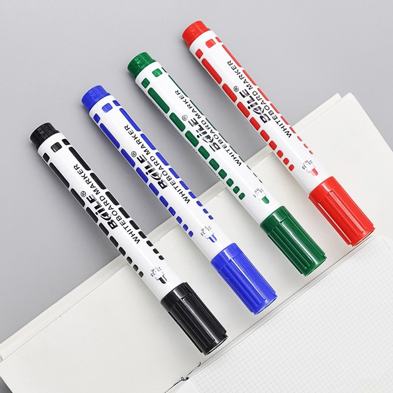 4PCS Dry Erase Whiteboard Markers Assorted Colours for School Office