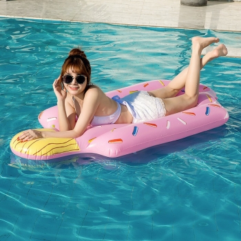 Giant Ice Cream Water Pool Float Inflatable Lounge Raft Tube Summer Swim Ring