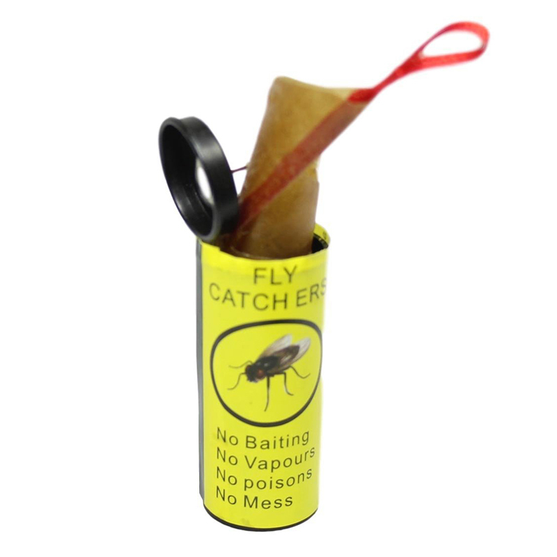 8PCS Sticky Effective Adhesive Insect Fly Paper Catcher Strip