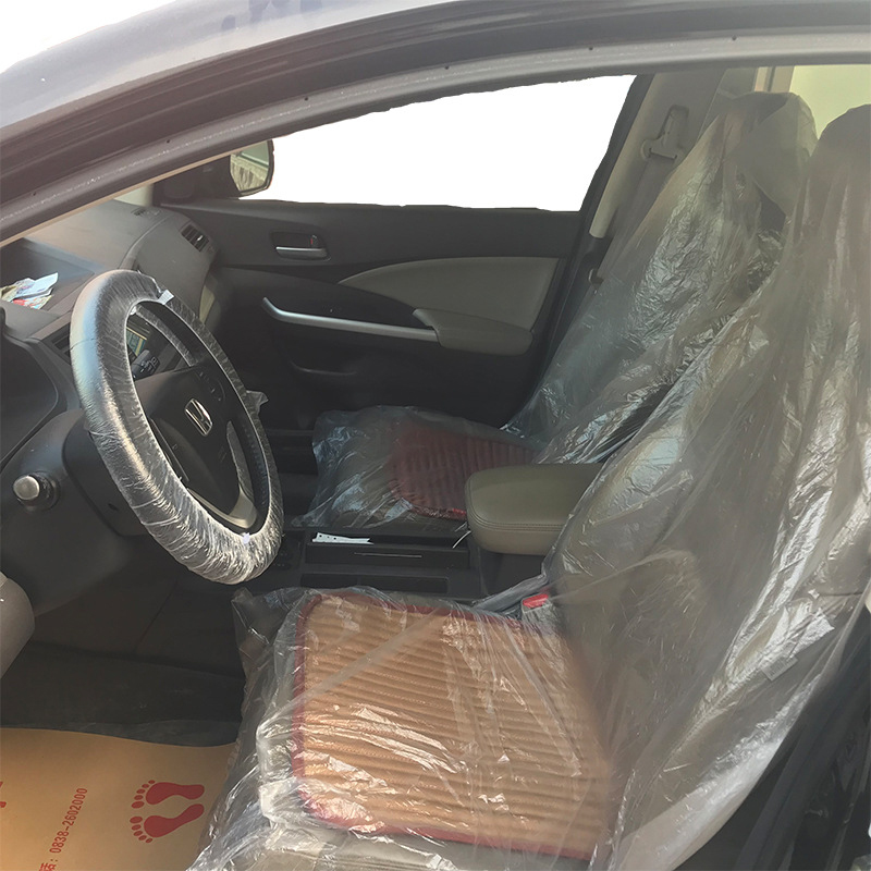 100pcs Valet Protective Covers Disposable Vehicle Seat Covers