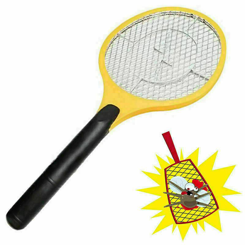 Battery Operated Fly Mosquito Swatter Racket Lightweight Durable 50 x 21 cm Random Colour