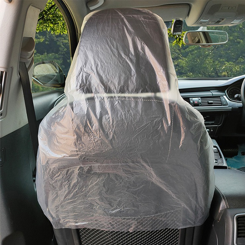 100pcs Valet Protective Covers Disposable Vehicle Seat Covers