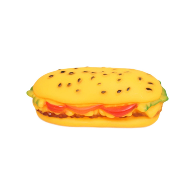 Pet Dog Toy Squeaky Fun Sandwich Soft Pets Gifts 14 x 4.5 cm