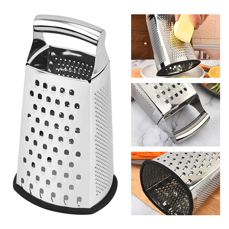 4 Sided Food Grater Blades Cheese Vegetable Grater with Steel