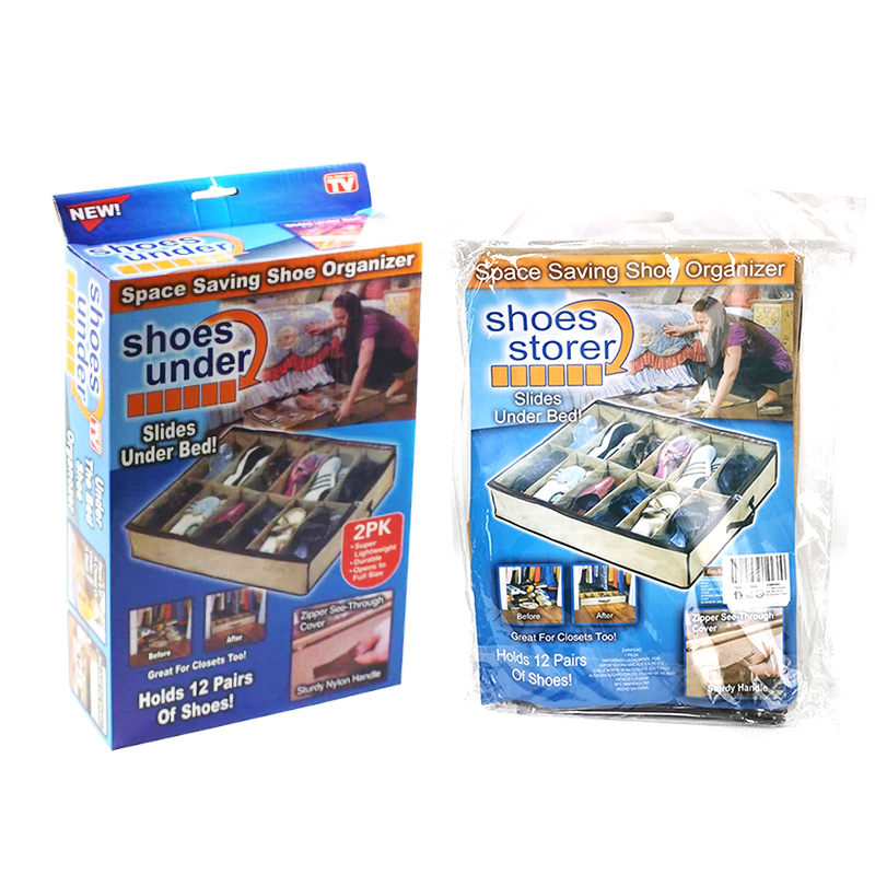 12 Pair Shoe Storage Box Space Saving Under Bed Organizer Gifts